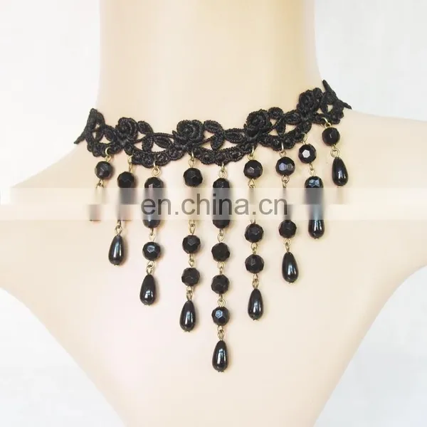 2015 Latest Design Fashion Party Lace Necklace Lace Necklace photo-2