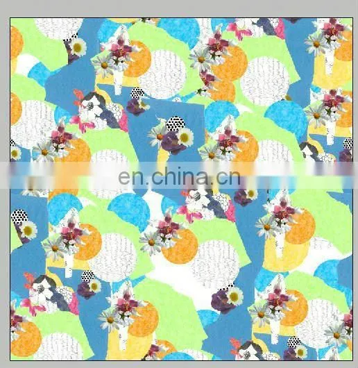 100% Cotton Poplin With Digital Printing For Garment