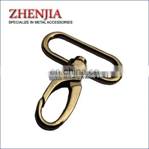 New Design Eco Friendly Bag Parts Metal 38mm 1.5" Spring Snap Hook for Webbing Strap