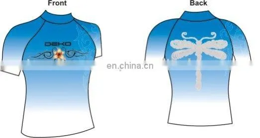 Women Dye Sublimation Rash Guard