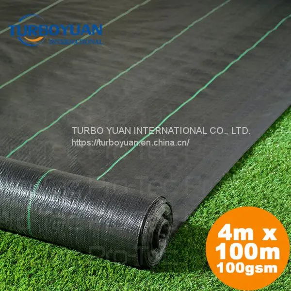 Garden Weed Block Fabric Barrier / Woven Polypropylene Mulch Mat photo-5