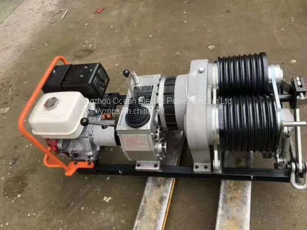 Gasoline Engine Powered Winch; Pulling Motored Winch; Cable Pulling Motored Engine Winch photo-4