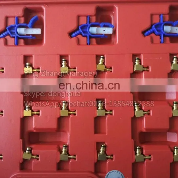 Portable Diesel Fuel Injector Common Rail Flow Meter Tester Diagnostic Tool With 24 Adaptors photo-6