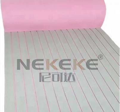 NEKEKE 90*240*0.6 cm Light Gray + Pink Lines Boat Yacht Marine EVA Deck Foam Sheet