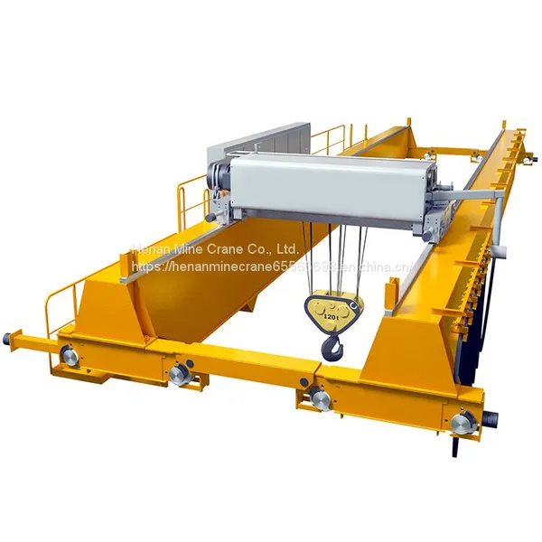 European Style 10 Ton Double Girder Overhead Crane Traveling Hoist Trolley Crane photo-3