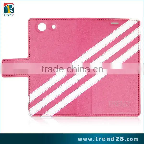 Android Mobile Phone PU Wallet Leather Case for Sony Z3 Mini photo-6