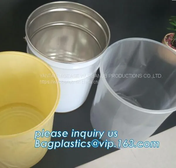 Gallon Bucket Liner Rigid Plastic Pail Liner, PE Round Pond Liner Round Raised Rigid Pond Liner 500liter, pp Steel Pail photo-4