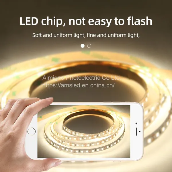 Лента светодиодная LED Strip Light, регулируемый белый свет от 3000K до 6000K, 32,8 фута, управляемая яркостью сверх яркая лента светодиодная, 120 светодиодов SMD 2835, крепкая клейкая основа