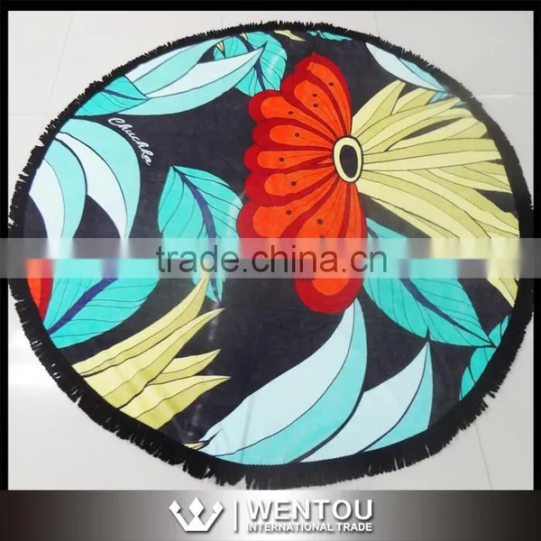 Round Shape Woven Technics Tassel Round Beach Towel Quality Choice photo-2