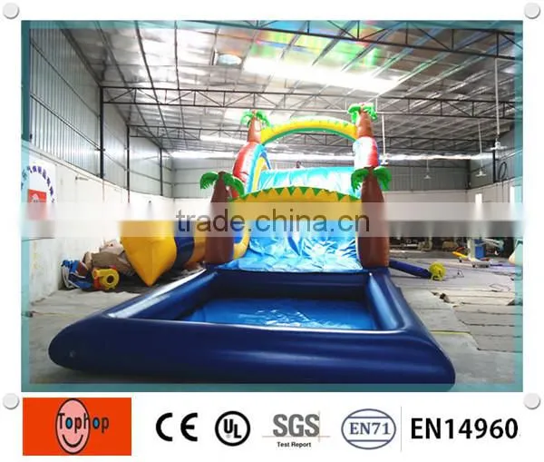 2016 Hot Sale Giant Inflatable Pool Water Slide for Kids and Adults photo-4