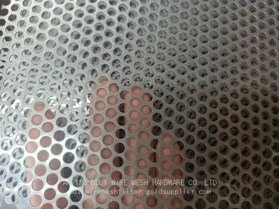 PVC Coated Round Hole Perforated Metal Mesh,Stainless Steel Perforated and Hot Zin Perforated Plate photo-2