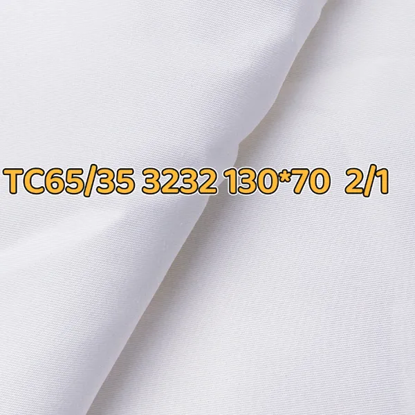 TC65/35 polyester-cotton medical twill fabric, 30*30, 130*70, non-fluorescent fabric