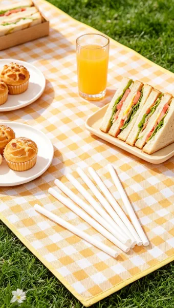 185x6mm Disposable Biodegradable Telescopic Plastic Drinking Straws