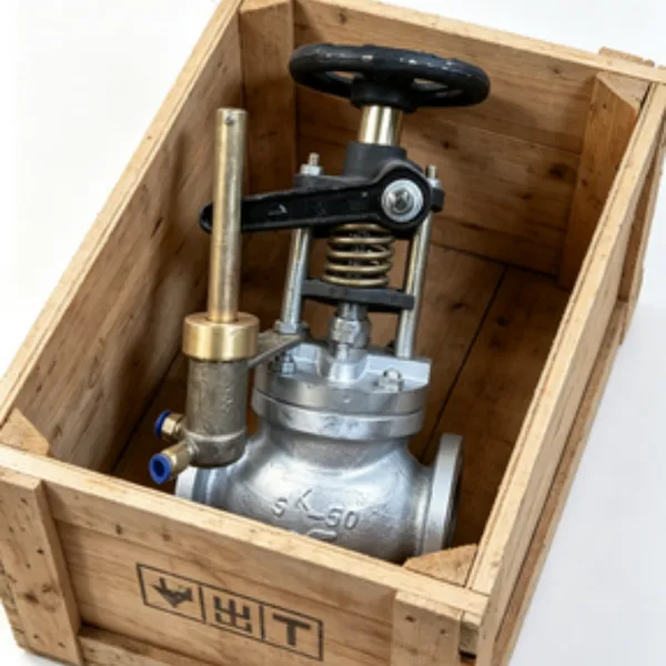 JIS F7399 WCB Material Straight Pneumatic Quick Closing Valve, 10 Bar Operating Pressure photo-3