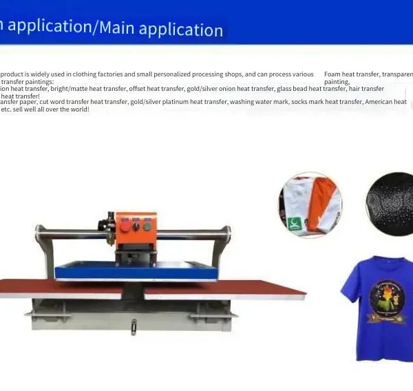 Hengjun Gj-q2 Digital Printing Heat Transfer Machine, Pneumatic Semi-automatic Heat Pressing Equipment, Starting From One Piece for Shipment photo-2