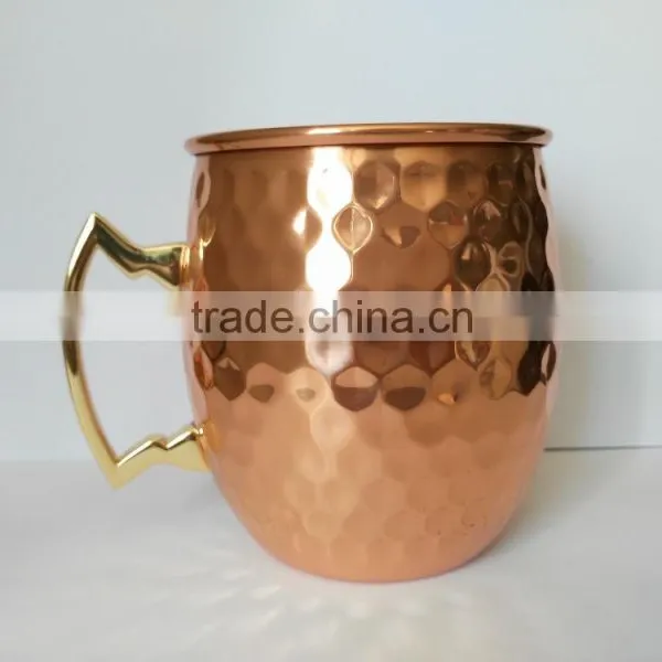 16oz/18oz Copper Tisan Barrel Hammered Copper Moscow Mule Mug/Copper Mug Quality Choice photo-4