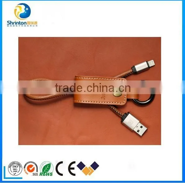 High Quality REMAX New Leather Cable Faster Charger 3.0A Micro USB Data Cable For IPhone 5/5s/6/6s/6+ photo-5