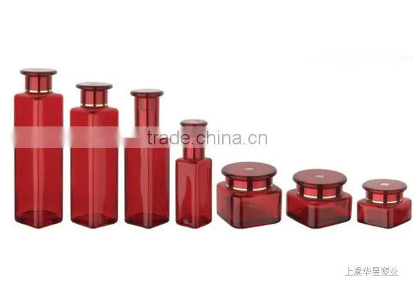 Luxury Glass Bottle Cosmetic Creams Packaging and Jar