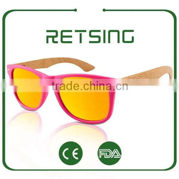 Bamboo Wooden Sun Glasses Metal Hinge Sunglasses Custom Sunglasses photo-6