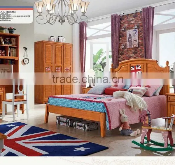 2016 Foshan New Model Solid Wood Kids Bed With High Quality A2609-2611 photo-4