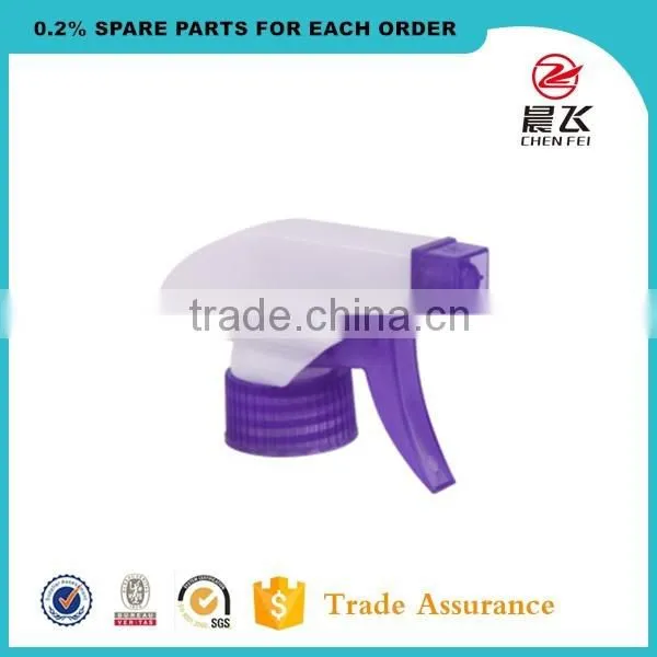 Custom Discharge Rate 1ML Red and White Ribbed Closure Plastic Trigger Sprayer Pump for Daily Clean