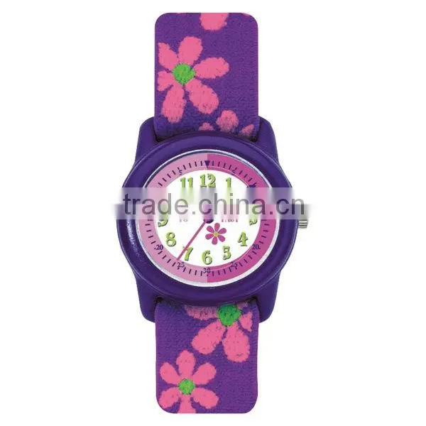 Fashion Cute Printed Facbric Nylon Strap Kid Watch Child Wrist Watch photo-4