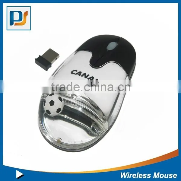 Original Colorful Mini Liquid Wireless Mouse With Personalized Floater Inside photo-3