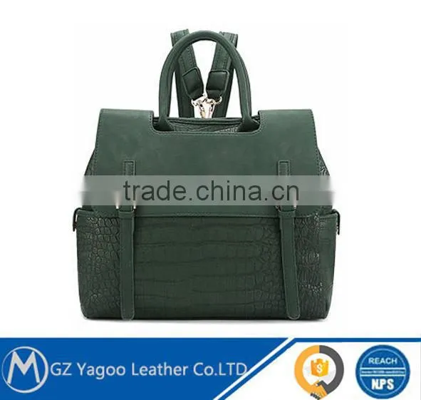Girl's Fashion Leather Backpack Korea Style Backpack photo-2