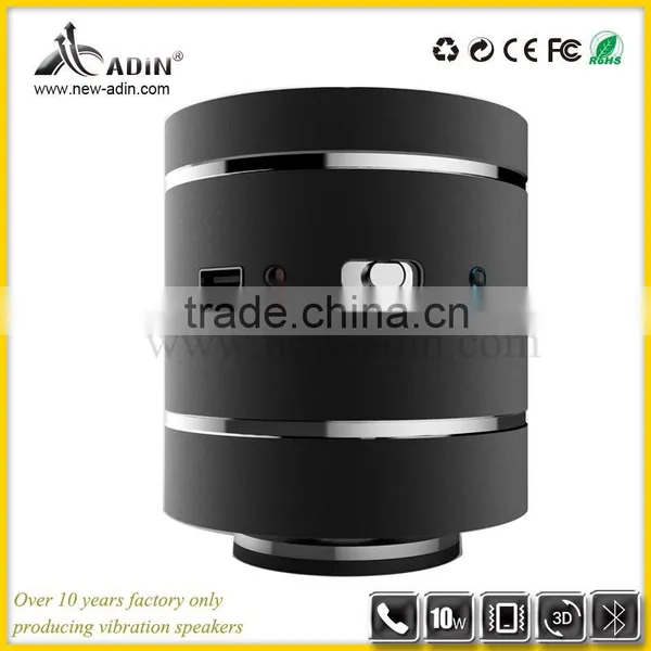 Wholesale Party Silver Bluetooth 2.1 Adin 10w Vibrating Mini Speaker photo-4