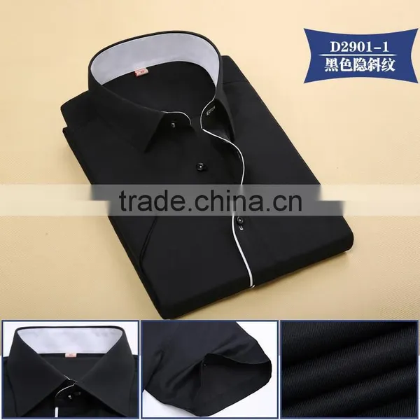 the Latest Fashion no Pocket Short Sleeve Mens Shirt 2016 photo-6