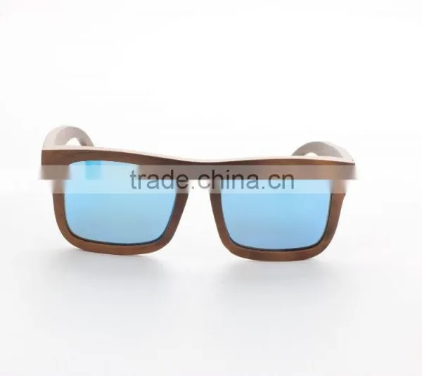 Polarized Sunglasses Custom Wood Sunglasses Blue Mirro Sunglasses Supplier's Choice photo-2
