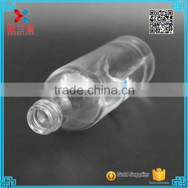 Mini 200ml Glass Wine Bottles Vodka Glass Bottles Portable Glass Liquor Bottles. photo-3