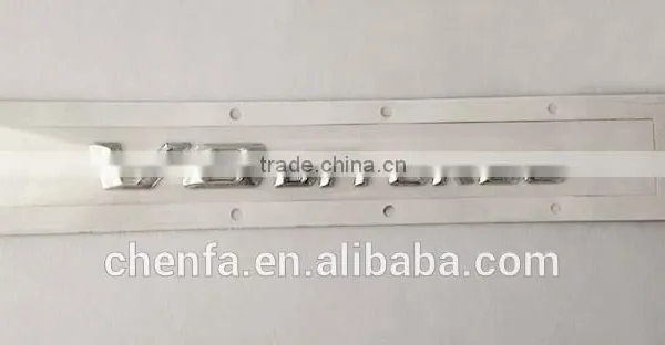 China Wholesale Chrome Plating Adhesive 3D Letters Car Logo Sticker photo-4