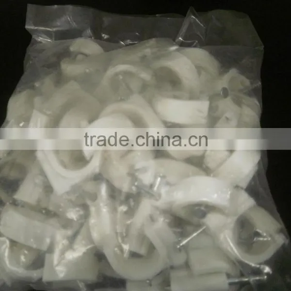 White Circle Nail Wire Clip 14mm Packaging as Customer Requested photo-5