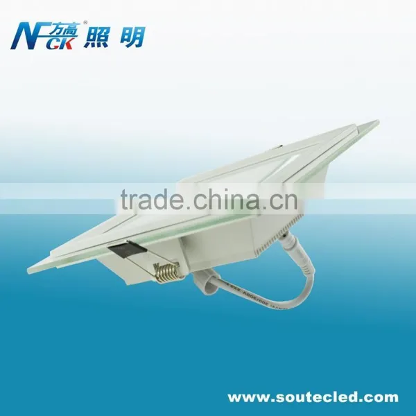 Hot Sale Wholesale Square Glass LED Panel Ceiling Mount Light 12W photo-5