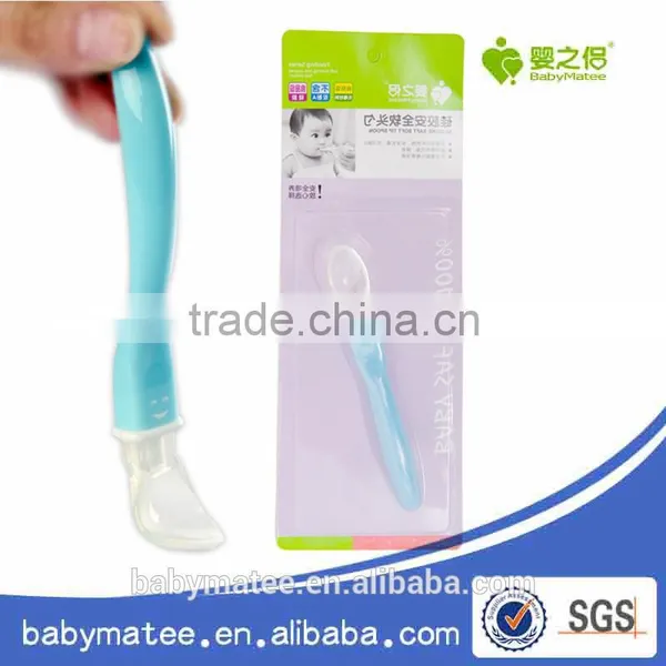 Babymatee Baby Feeding Products Different Colors Good Chemical Resistance Custom Baby Spoon photo-5
