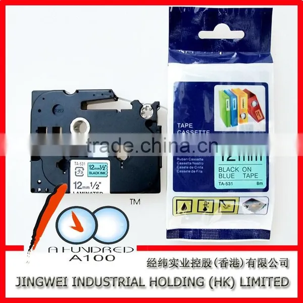 Compatible Brother Label Cartridge Tape for P-touch Printer Ribbon 12mm Tze-431/tze-531/tze-631/tze-731/tz-m931 photo-2