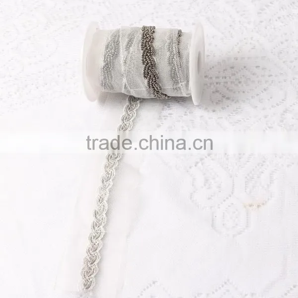 Embroidery Beads Lace Trims For Bridal Dress Applique photo-2