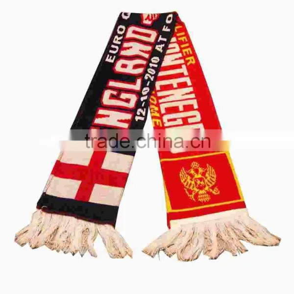 Bob Trading Certificate Football Fans Knitting Scarf Customize Knitting Scarf