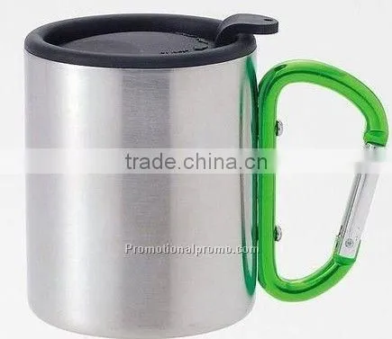 Promotional Travel Carabiner Mug With Plastic Lid photo-3