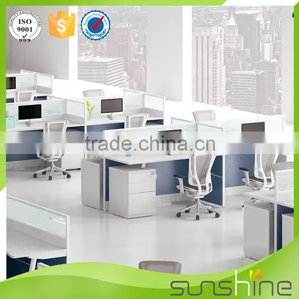 Modular Office Furniture 4 Person Workstation Desk Partition Staff Room photo-6