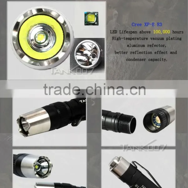 Dry Battery Power Source and Mini LED Light Torch Flashlight Silver photo-3