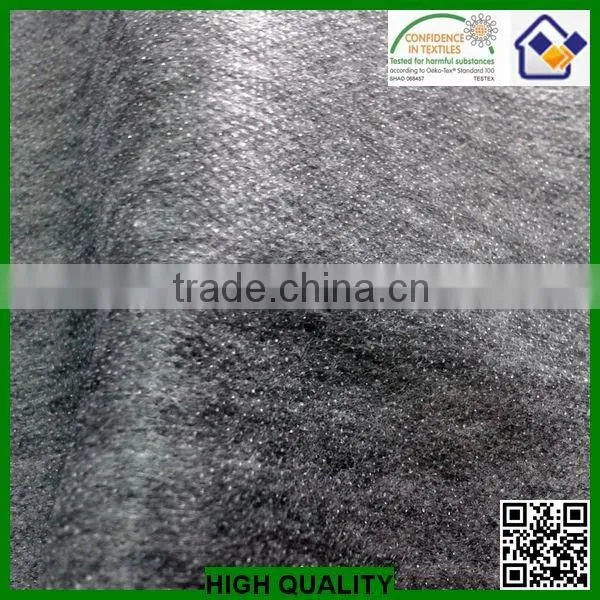 Haining Polyester/Nylon Silicone Oil Non Woven Fusible Interlining Fabric/adhesive Interlining/entretela photo-2