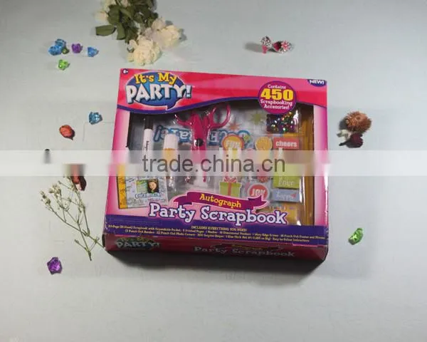 Party scrapbook stationary set,party scrapbook wholesale