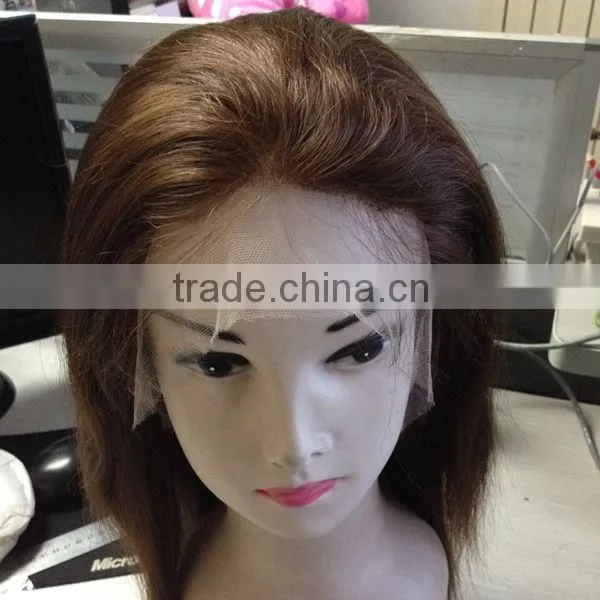 Thick Human Hair Wig Brazilian Hair Lace Front Wig Natural Hairline Full Lace Wig photo-3
