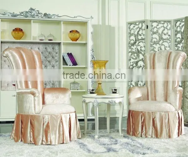Royal Luxury European Style Bedroom/Living Room Furniture Sets Lounge Chairs, Small Tea Table photo-2