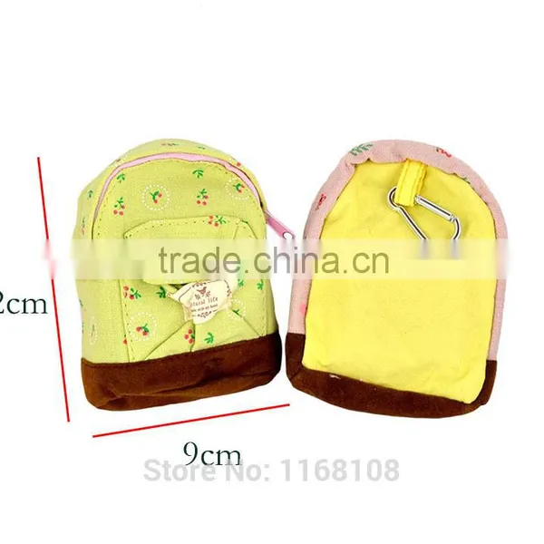 Girl Bag Women Wallet Canvas Pouch Flower Backpack Coin Purse photo-4