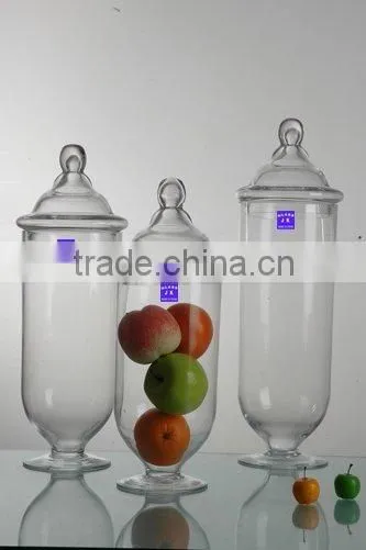 Transparent Glass Storage Jar
