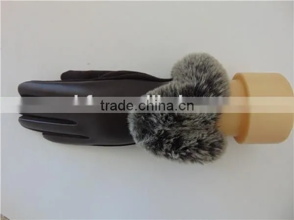 2016 Black Tignt Authentic Thin Handnade Leather Gloves Factory Price photo-4