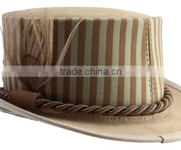 "Julep" - HEAD N HOME HATS - Leather - Top Hat - Mint Women Hats photo-3